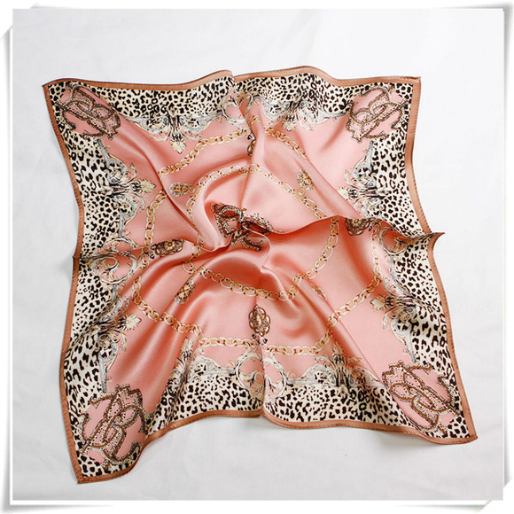 Accessories - Silk square leopard print scarf fashion print NWOT